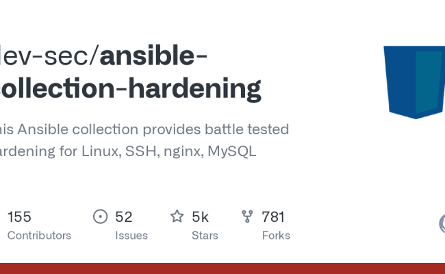 GitHub - Dev-sec/ansible-collection-hardening: This Ansible Collection ...