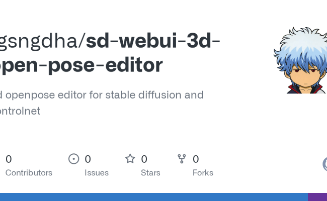 GitHub - Rgsngdha/sd-webui-3d-open-pose-editor: 3d Openpose Editor For ...