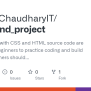 GitHub - ManishChaudharyIT/Front_end_project: Basic Projects With CSS ...