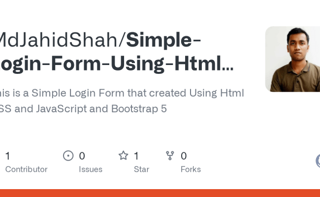 GitHub - MdJahidShah/Simple-Login-Form-Using-Html-CSS-and-JavaScript ...