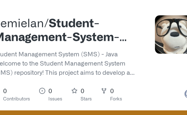 GitHub - Cemielan/Student-Management-System-Java: Student Management ...