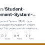 GitHub - Cemielan/Student-Management-System-Java: Student Management ...