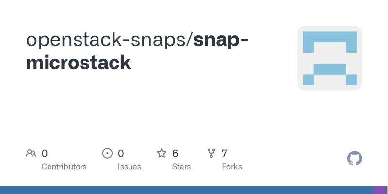 Github Canonicalltd Microstack Snap For Installing An All In One Openstack - Best Mountain Images in Full HD