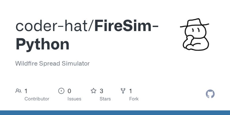 Github Coder Hat Firesim Python Wildfire Spread Simulator - HD Dark Arts for Desktop