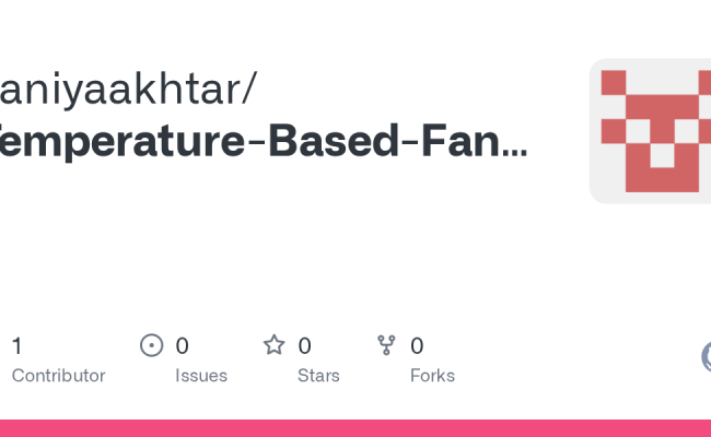 GitHub - Saniyaakhtar/Temperature-Based-Fan-Speed-Control-And-Monitoring-Using-Arduino