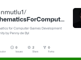 Github Erennmutlu1 Mathematicsforcomputergamesdevelopmentusingunity
