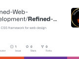 Github Refined Web Development Refined Css Framework This Is A Css
