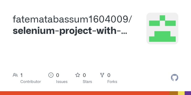 Github Juvat Selenium Java Example Example Selenium Project In Java - Retina Light Arts for Desktop