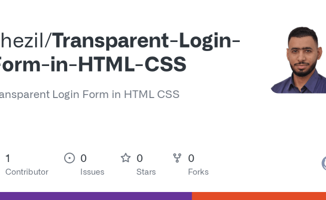 GitHub - Ghezil/Transparent-Login-Form-in-HTML-CSS: Transparent Login ...