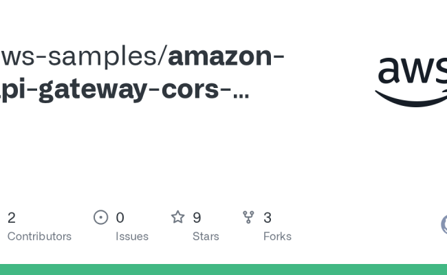 GitHub - Aws-samples/amazon-api-gateway-cors-configurator