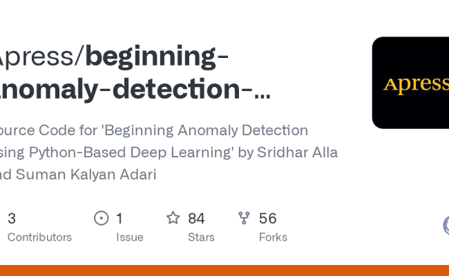 GitHub - Apress/beginning-anomaly-detection-using-python-based-dl ...