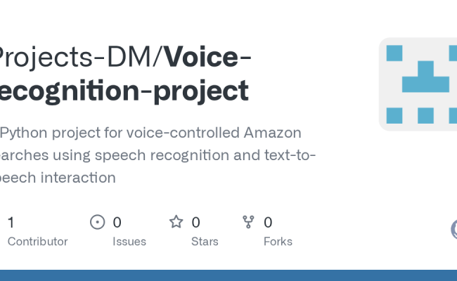 GitHub - Projects-DM/Voice-recognition-project: A Python Project For ...