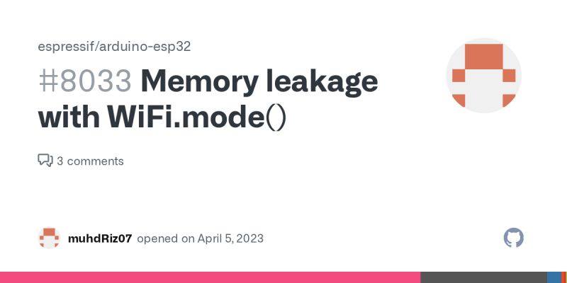 Memory Leakage With Wifi Mode Issue 8033 Espressif Arduino Esp32 - Retina Space Photos for Desktop
