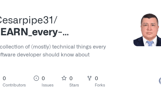 GitHub - Cesarpipe31/LEARN_every-programmer-should-know: A Collection ...