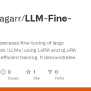GitHub - AdityaSagarr/LLM-Fine-Tuning: This Project Showcases Fine ...
