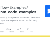 Github Webflow Examples Custom Code Examples Data Client App Using
