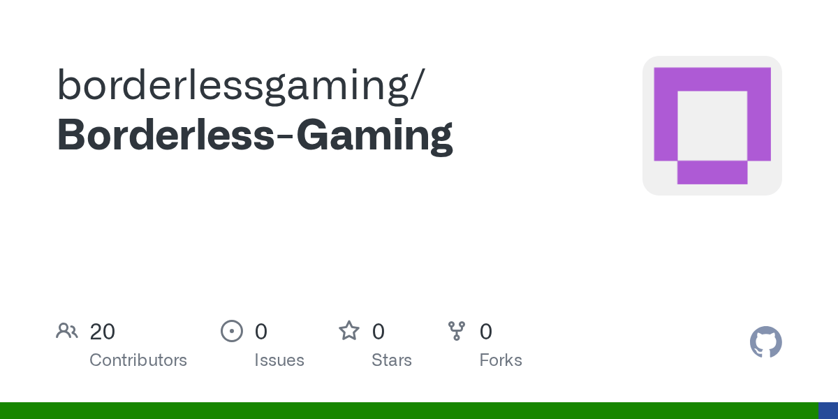 GitHub Borderless Gaming GitHub Borderless Gaming