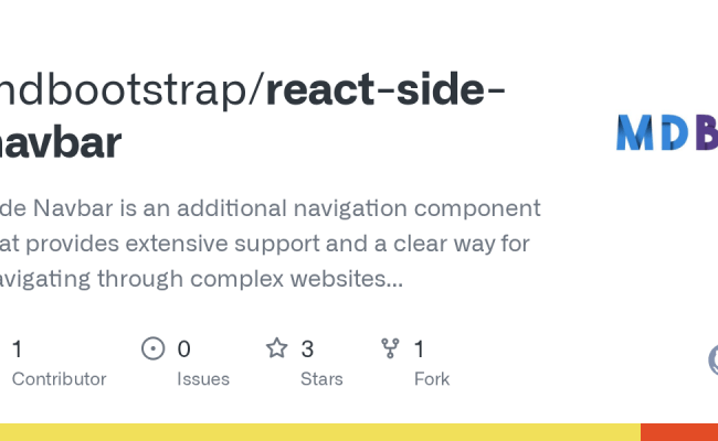 GitHub - Mdbootstrap/react-side-navbar: Side Navbar Is An Additional ...