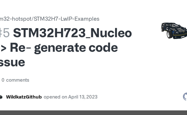 STM32H723_Nucleo => Re- Generate Code Issue · Issue #5 · Stm32-hotspot ...