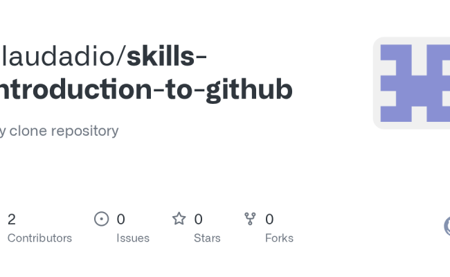 GitHub - Alaudadio/skills-introduction-to-github: My Clone Repository