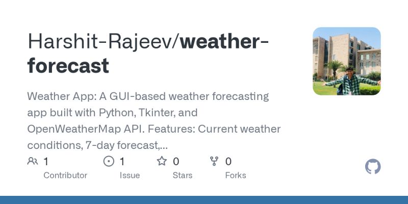 Github Harshit Rajeev Weather Forecast Weather App A Gui Based Weather Forecasting App Built - Beautiful High Resolution Minimal Textures | Free Download