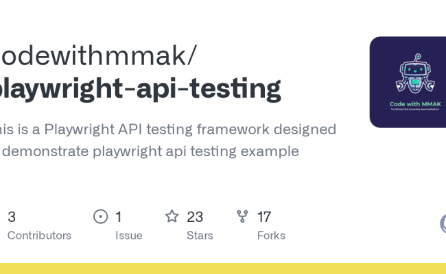 GitHub - Codewithmmak/playwright-api-testing: This Is A Playwright API ...