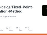 Github Physicslog Fixed Point Iteration Method Numerical Approximation