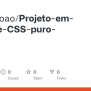 GitHub - MatiasJoao/Projeto-em-HTML-e-CSS-puro-