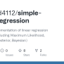 GitHub - Williamd4112/simple-linear-regression: A Python Implementation ...