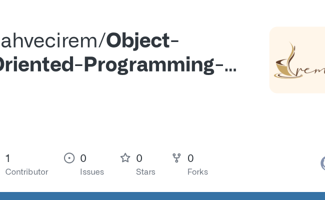 GitHub - Kahvecirem/Object-Oriented-Programming-OOP-with-Python
