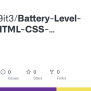 GitHub - Thang19it3/Battery-Level-using-HTML-CSS-JavaScript