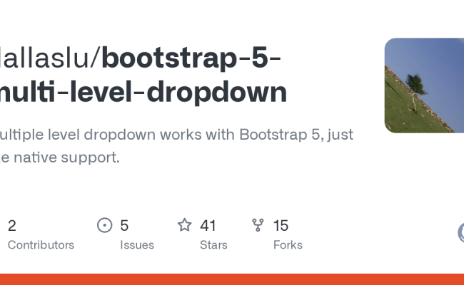 GitHub - Dallaslu/bootstrap-5-multi-level-dropdown: Multiple Level ...