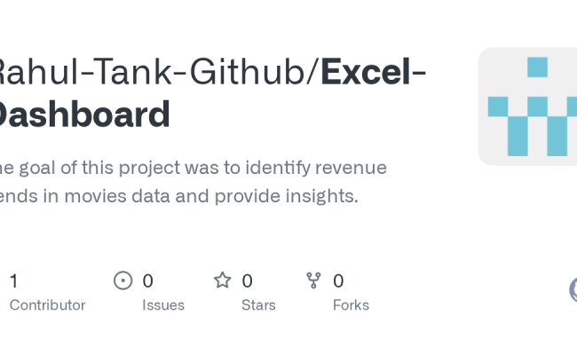 GitHub - Rahul-Tank-Github/Excel-Dashboard: The Goal Of This Project ...