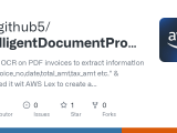 Github Awsgithub5 Intelligentdocumentprocessing Applied Ocr On Pdf