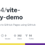 GitHub - Sitek94/vite-deploy-demo: Deploy Vite App To GitHub Pages ...