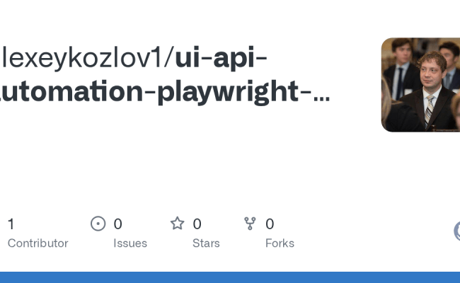GitHub - Alexeykozlov1/ui-api-automation-playwright-framework