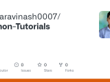 Github Pawaravinash0007 Python Tutorials
