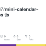 GitHub - Manesu7/mini-calendar-html-css-js