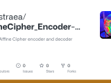 Github Aridstraea Affinecipher Encoder Decoder Simple Affine Cipher