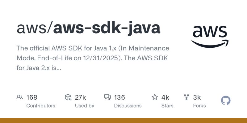 Github Aws Aws Sdk Java V2 The Official Aws Sdk For Java Version 2 - Download Professional Vintage Image | Full HD