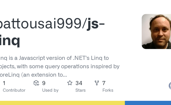 GitHub - Battousai999/js-linq: $linq Is A Javascript Version Of .NET's Linq To Objects, With ...