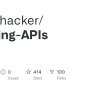 GitHub - HAPI-hacker/Hacking-APIs
