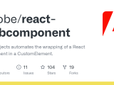 Github Adobe React Webcomponent This Projects Automates The Wrapping