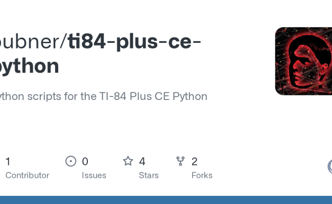 GitHub - Bubner/ti84-plus-ce-python: Python Scripts For The TI-84 Plus ...