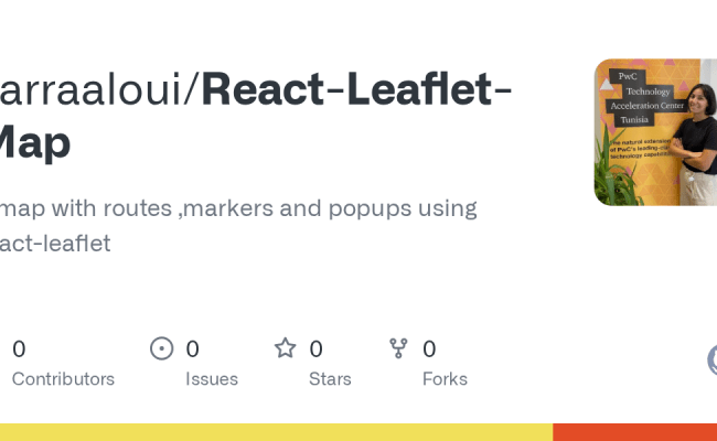 GitHub - Sarraaloui/React-Leaflet-Map: A Map With Routes ,markers And Popups Using React-leaflet