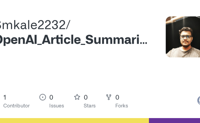 GitHub - Smkale2232/OpenAI_Article_Summarizer