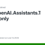 OpenAI.Assistants.ToolsOverride Is Readonly · Issue #60 · Openai/openai ...