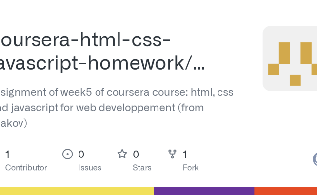 GitHub - Coursera-html-css-javascript-homework/week5-assignment ...
