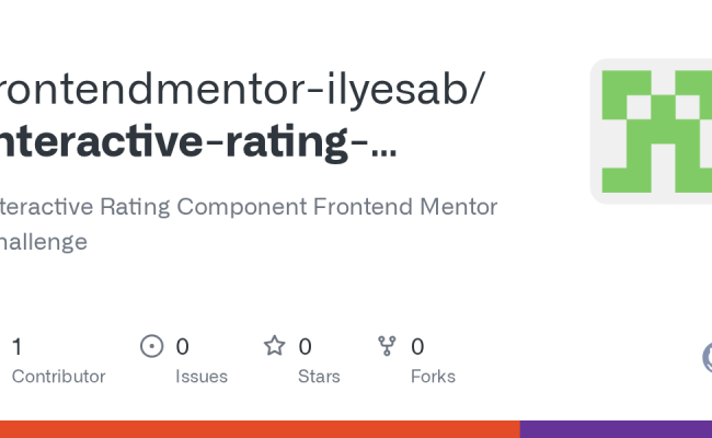 GitHub - Frontendmentor-ilyesab/interactive-rating-component ...
