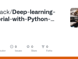 Github Dgback Deep Learning Tutorial With Python Basic